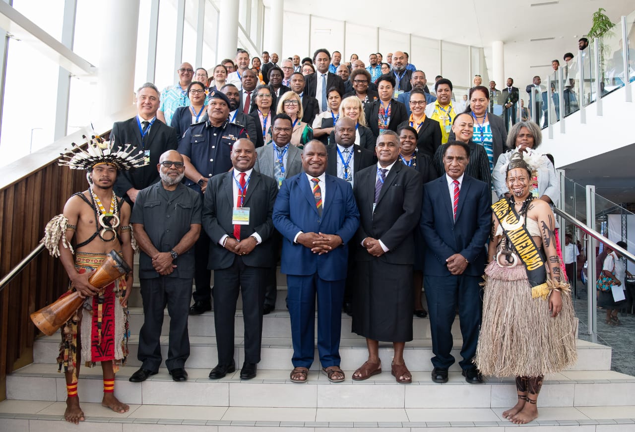 Heads of Delegation from Pacific nations at 44th PILON Meeting