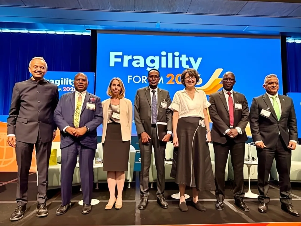 Dr. Eric Kwa with world leaders at the World Bank Group 2026 Fragility Forum