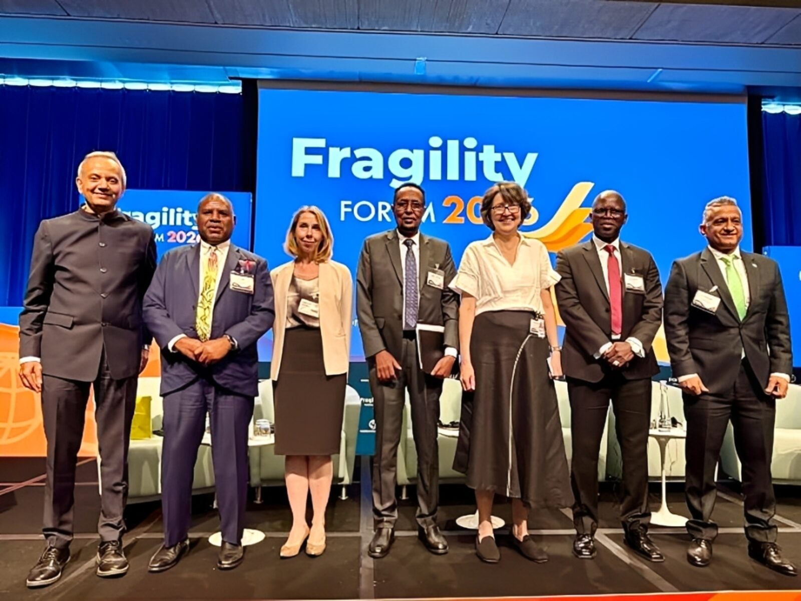 Dr. Eric Kwa with world leaders at the World Bank Group 2026 Fragility Forum